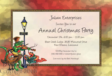 New Orleans French Quarter Invitations - Jackson Square Carolers Carolers in the French Quarter